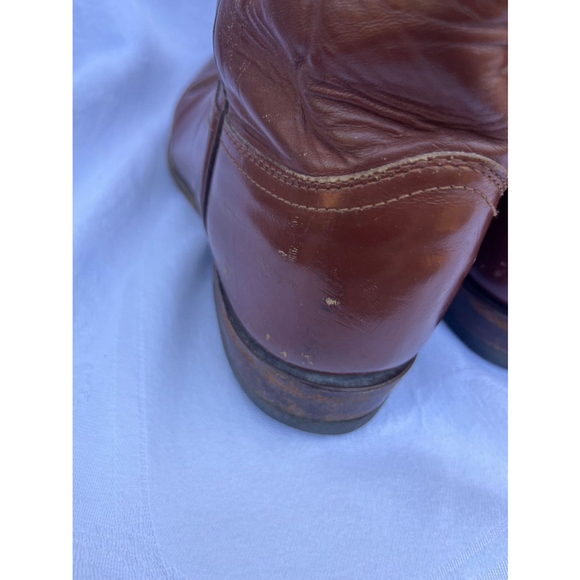 Unisex Justin Brown Western Cowboy Boots Size men’s size 7.5‎ made in USA - Picture 7 of 15